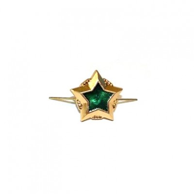 Знак различия Звезда ФССП малая золотая металл