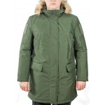 Куртка аляска (ткань рип-стоп мембрана) под офисную форму зеленая