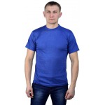 Футболка васильковая