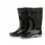 Сапоги ПВХ (SARDONIX) мужские черные с надставкой