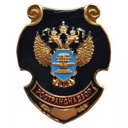Нагрудный знак Ространснадзор металл