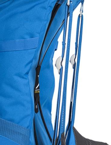 Уникальная система переноски X Vent Zero - нулевое соприкосновение спины и рюкзака - Походный рюкзак с верхней загрузкой Yalka 24 black