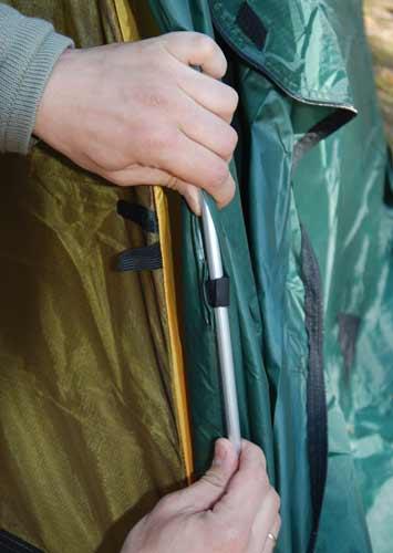 Закрепить внешний тент на дугах. Инструкция по Rondo 2 Plus