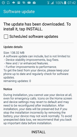 samsung s6 update ram