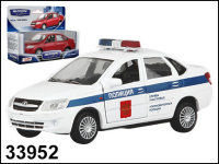 Модель автомобиля Lada Granta. Полиция, масштаб 1:36